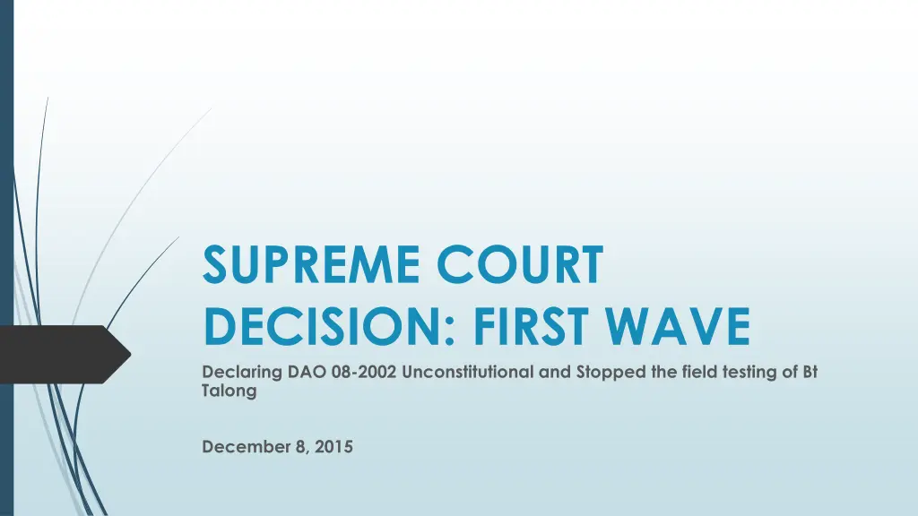 supreme court decision first wave declaring