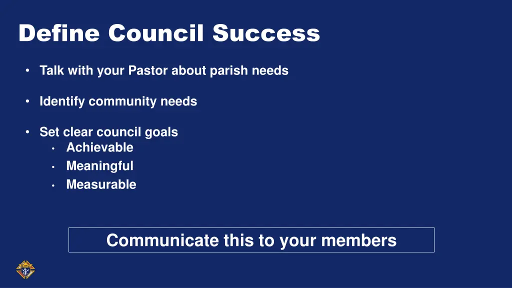 define council success