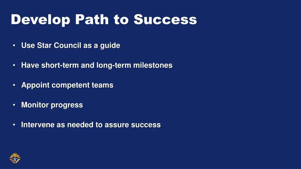 develop path to success