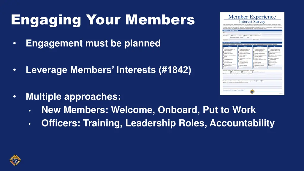 engaging your members