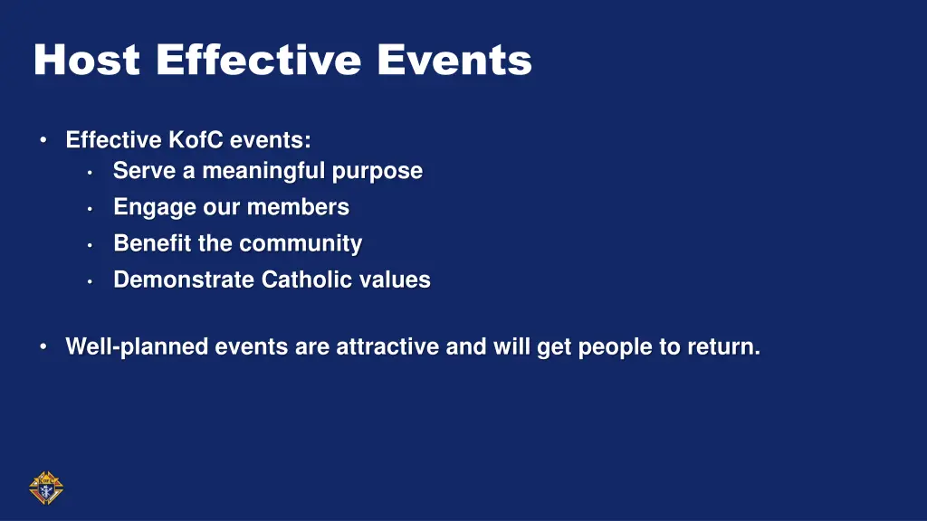 host effective events