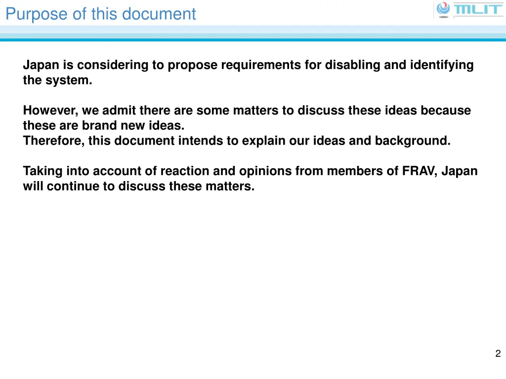 purpose of this document