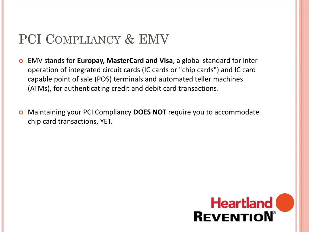 pci c ompliancy emv