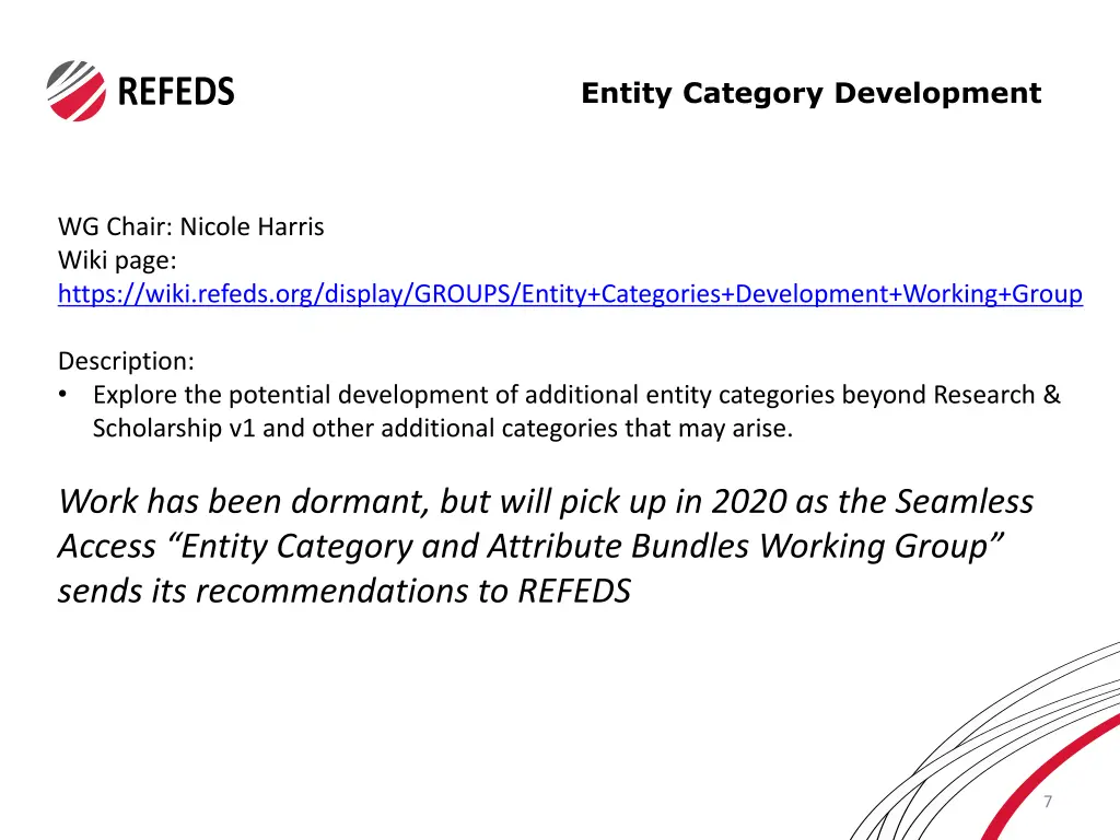 entity category development