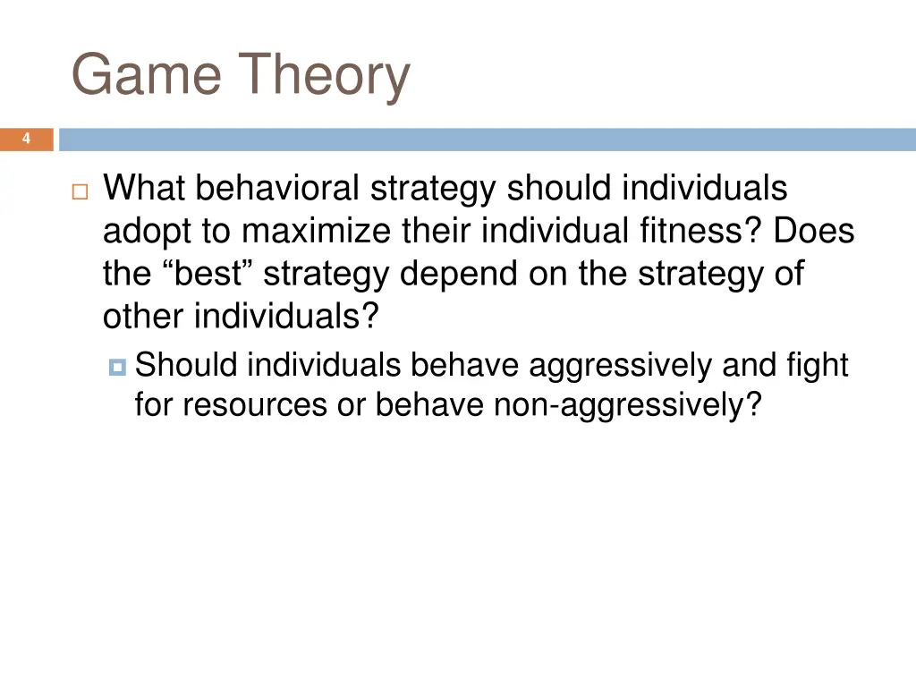 game theory 1