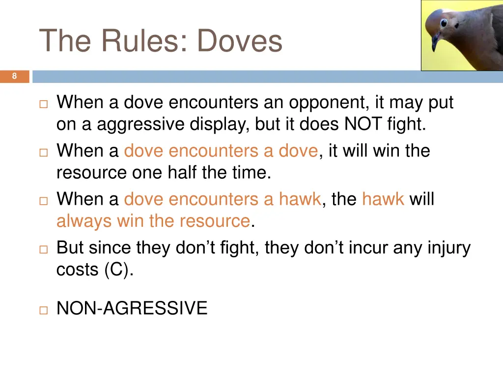 the rules doves