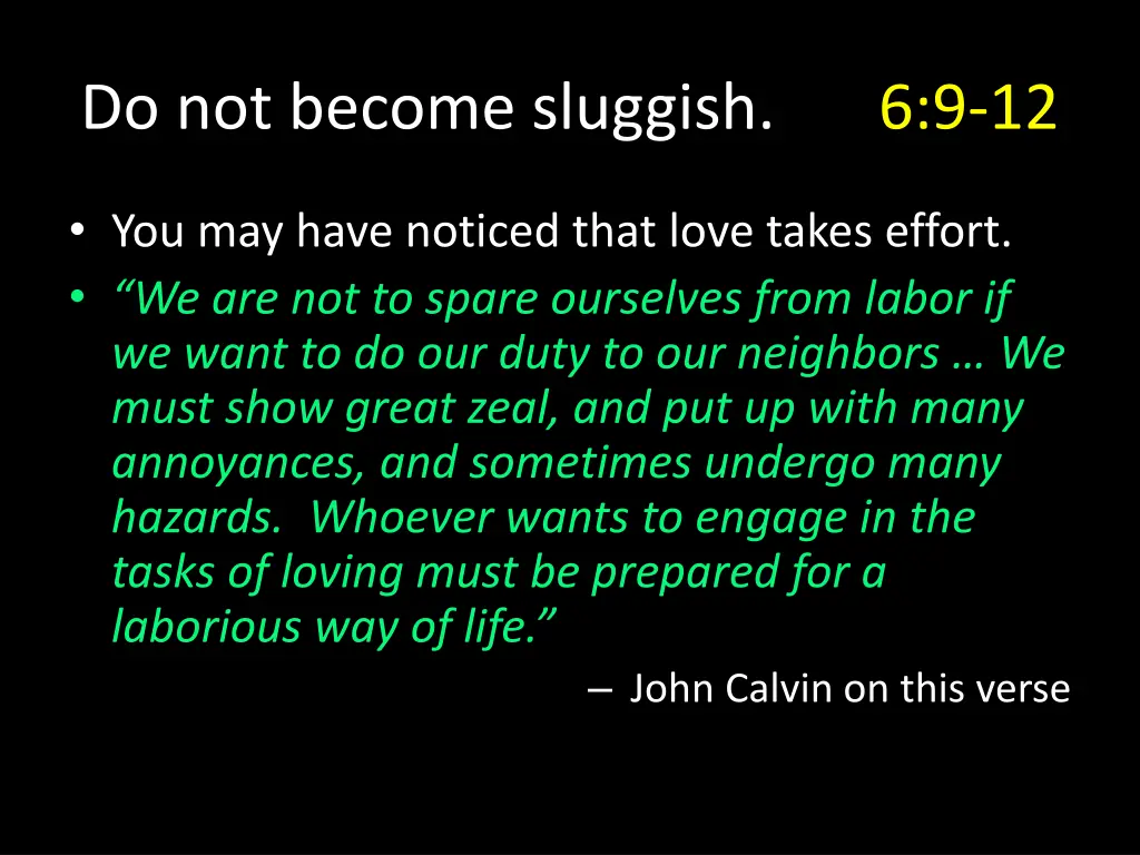 do not become sluggish 4