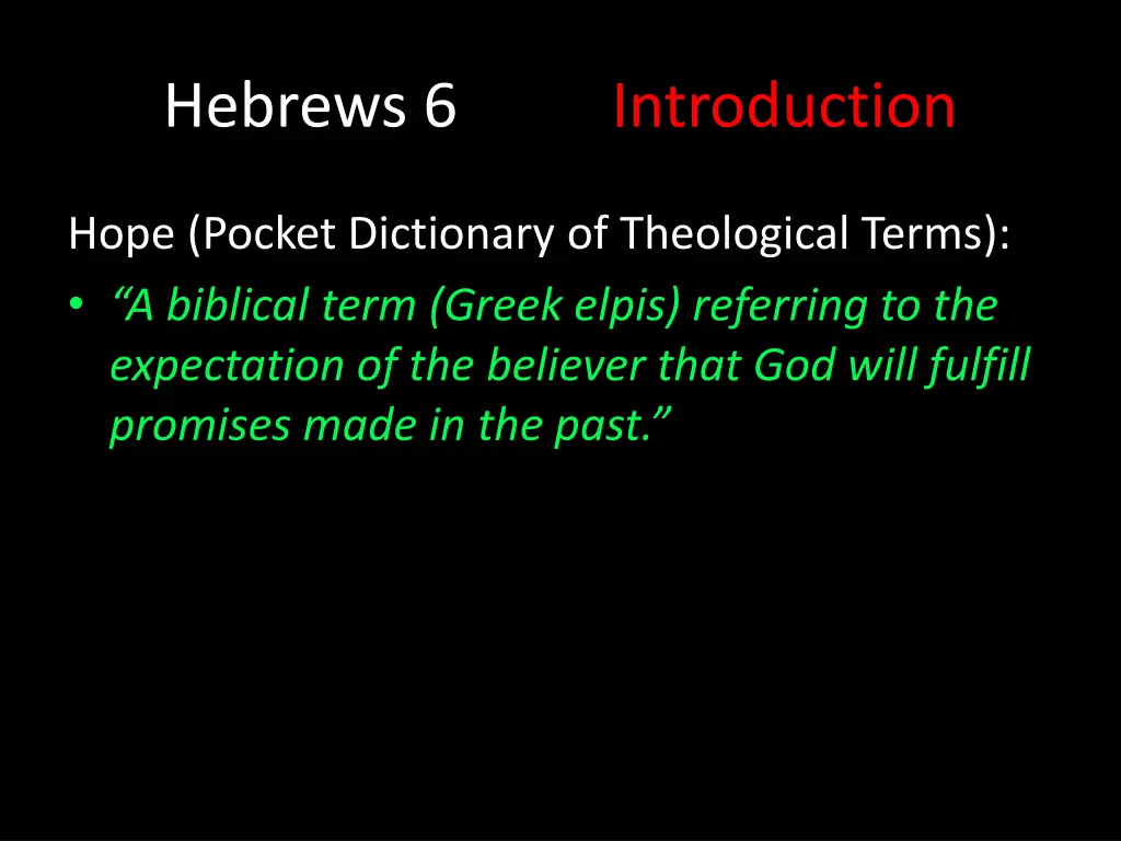 hebrews 6 3