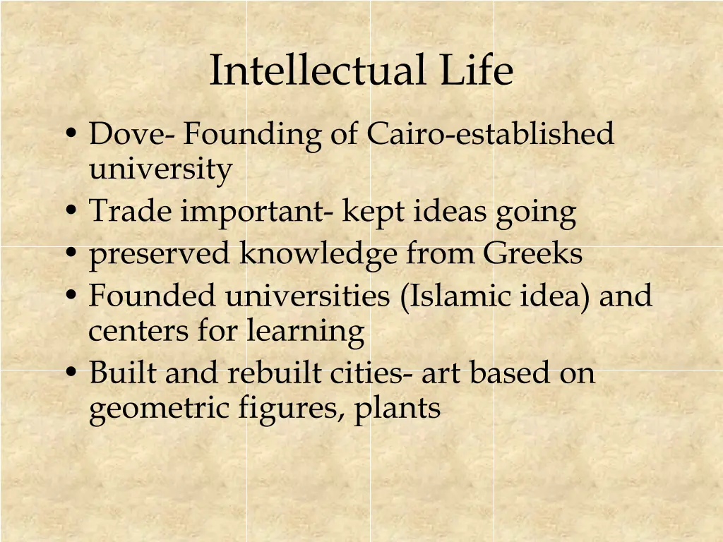intellectual life