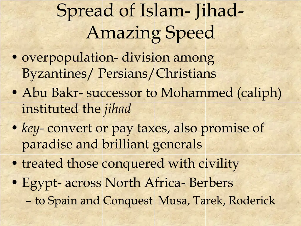 spread of islam jihad amazing speed