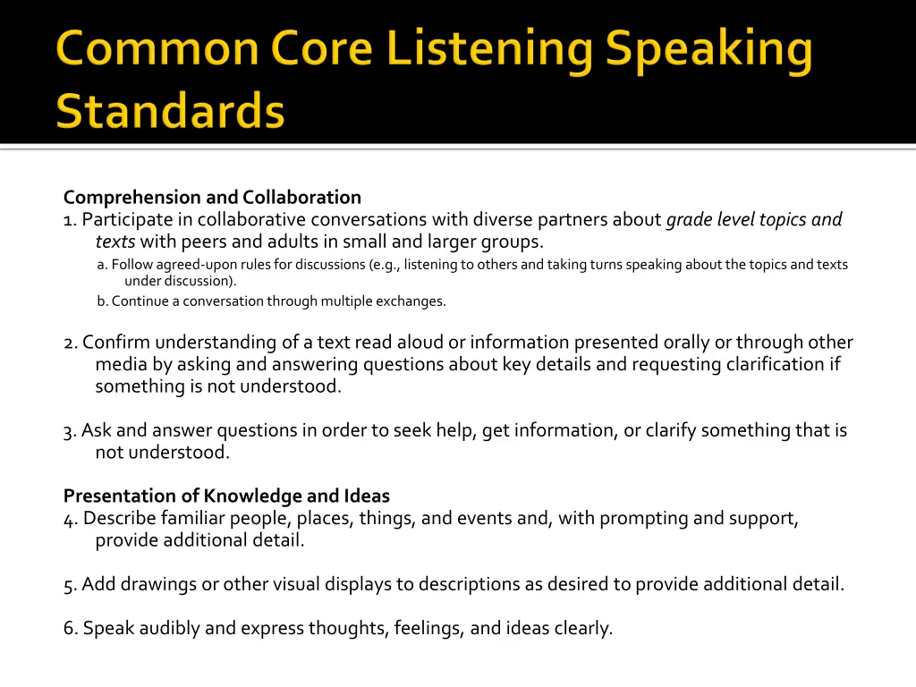 comprehension and collaboration 1 participate