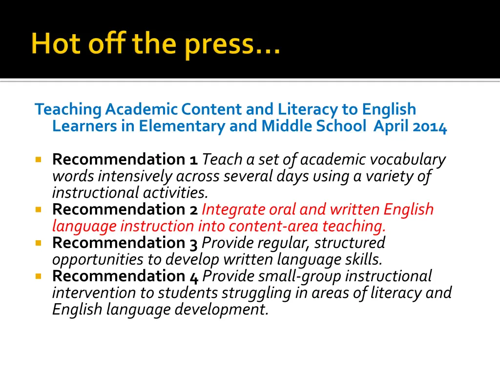 teaching academic content and literacy to english