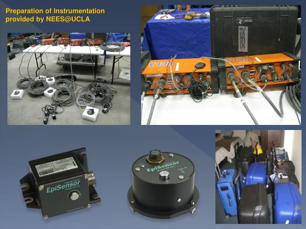 preparation of instrumentation provided