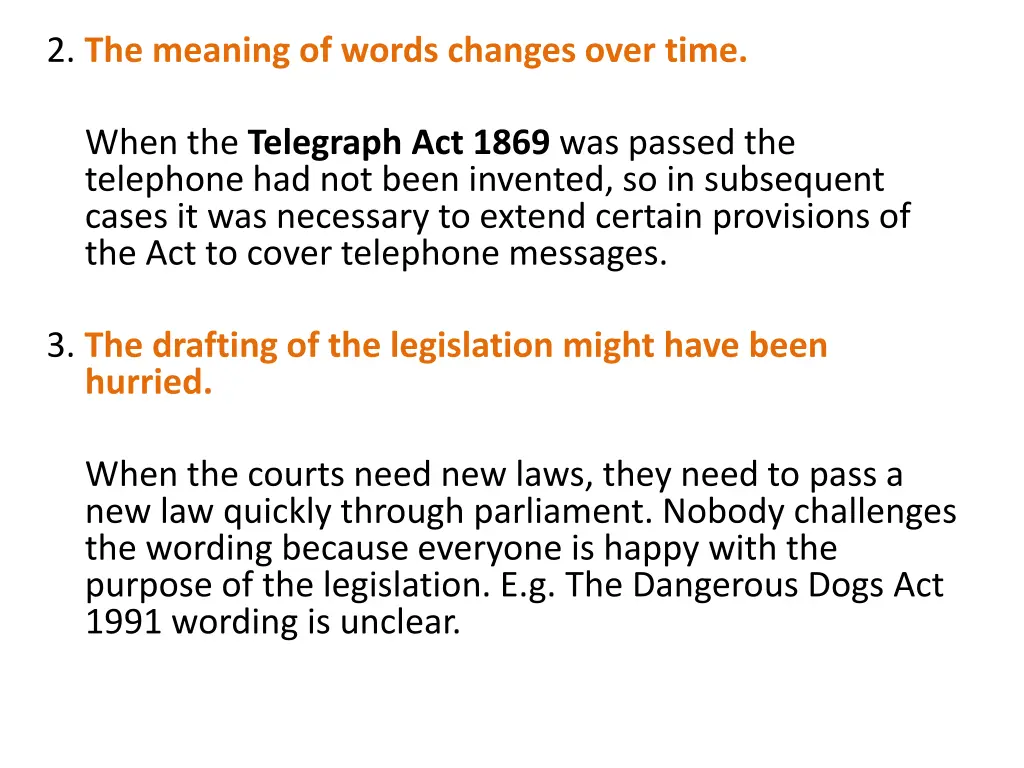 2 the meaning of words changes over time