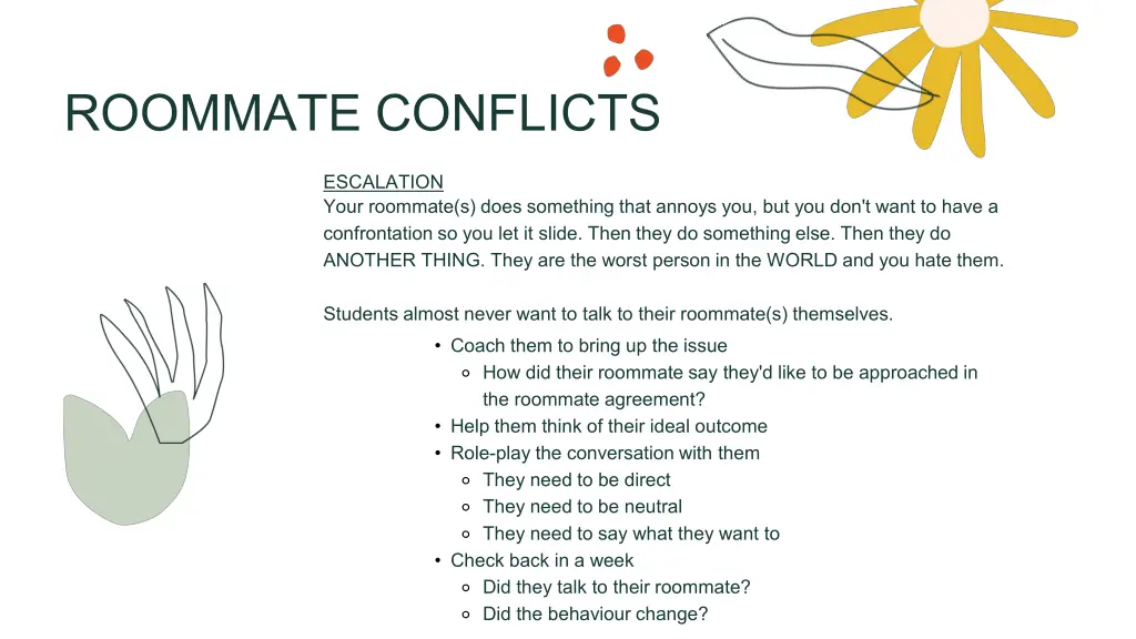 roommate conflicts