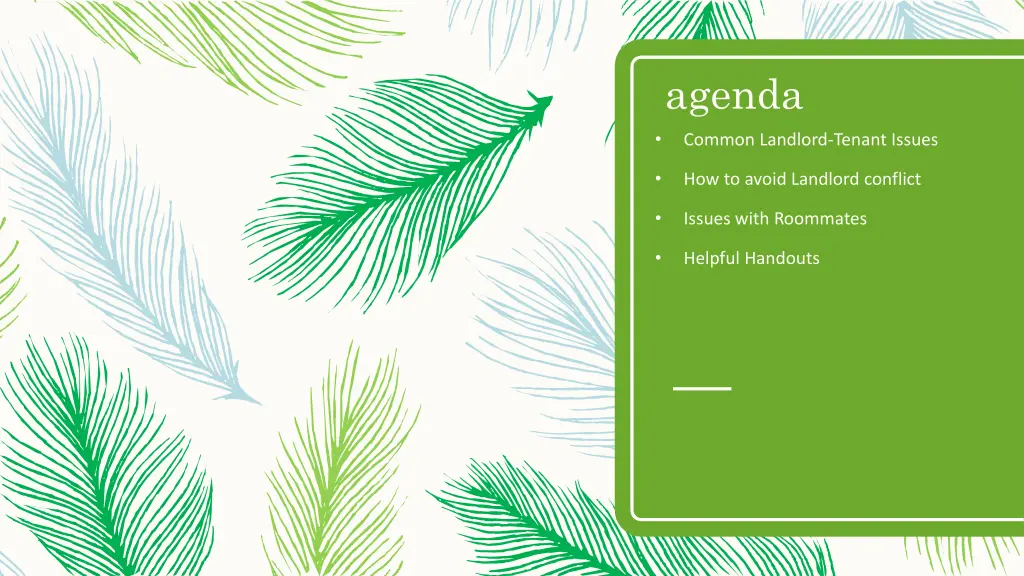 agenda
