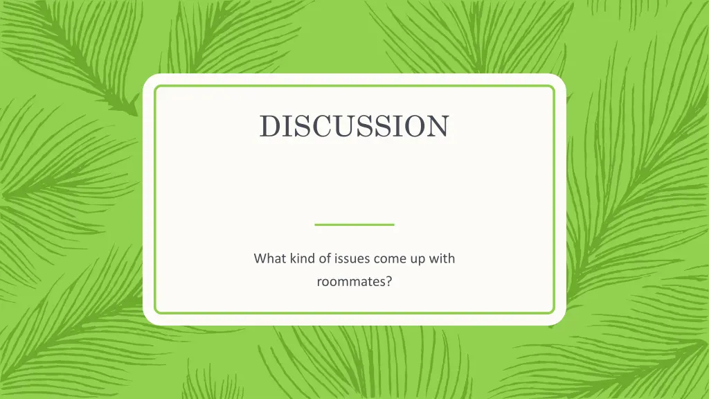 discussion 1