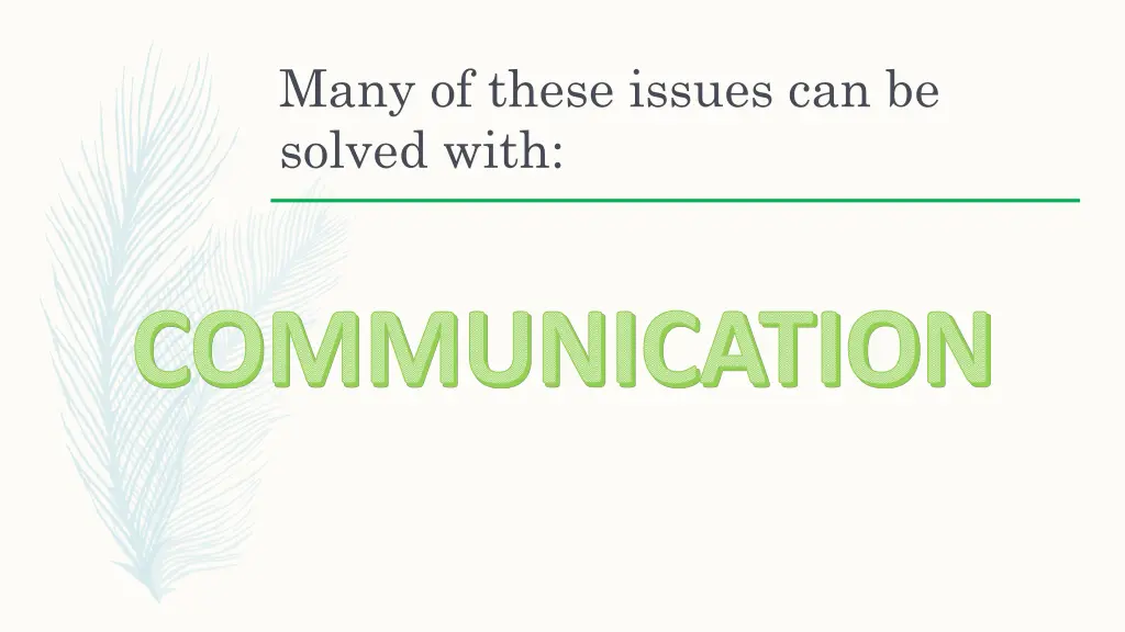 many of these issues can be solved with