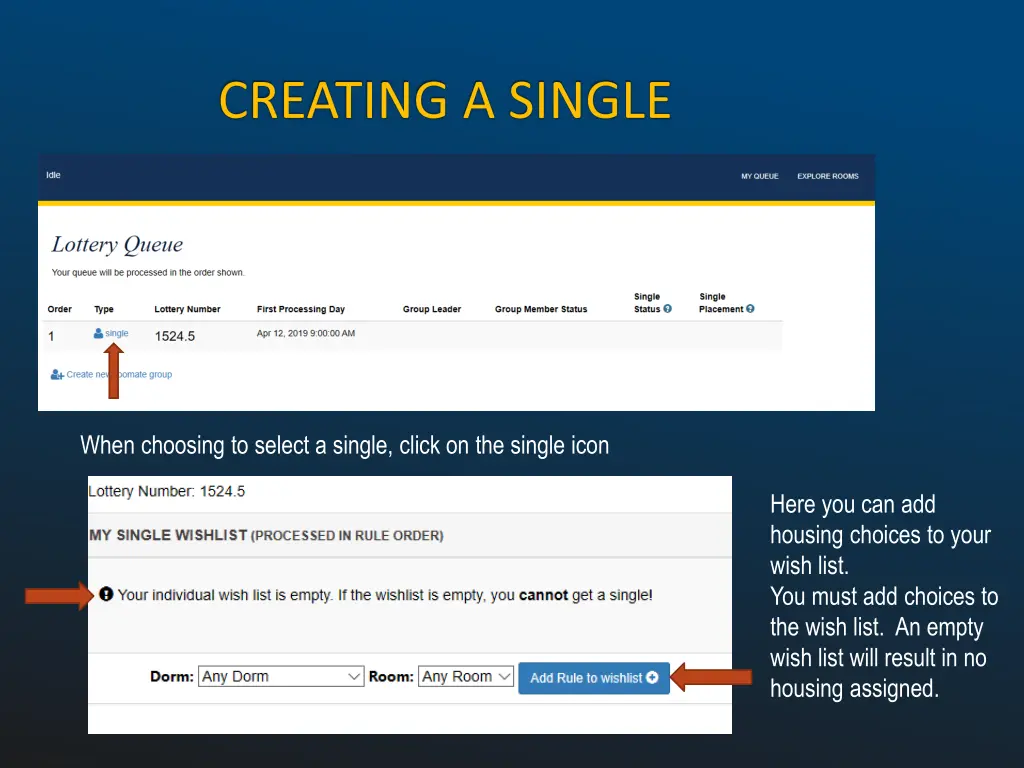 when choosing to select a single click