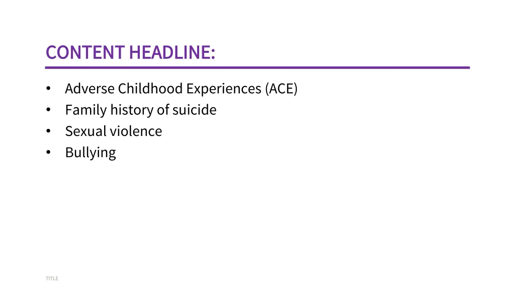 content headline content headline 1
