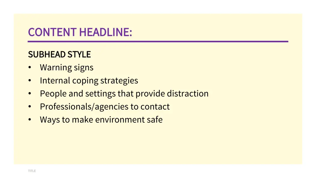 content headline content headline 9
