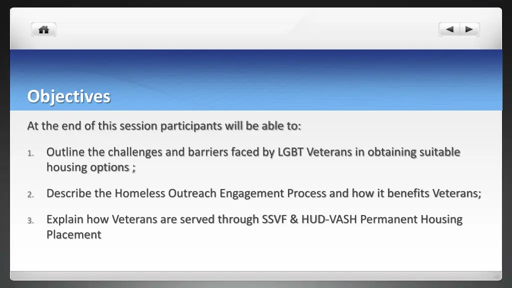 objectives