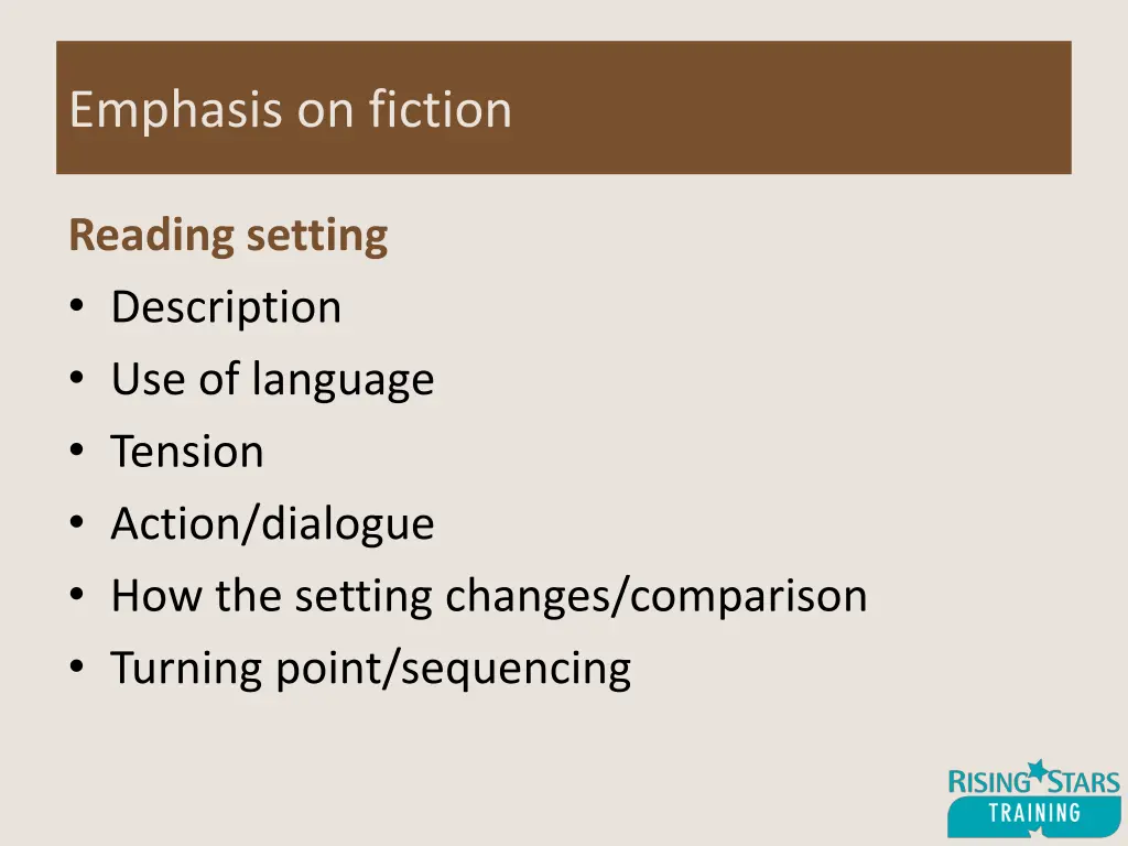emphasis on fiction 1