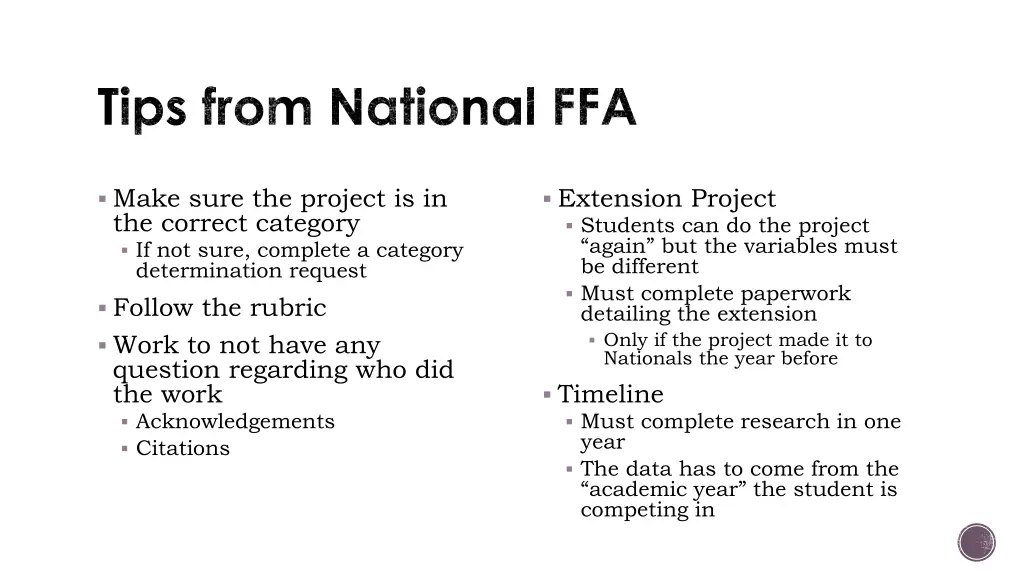 make sure the project is in the correct category