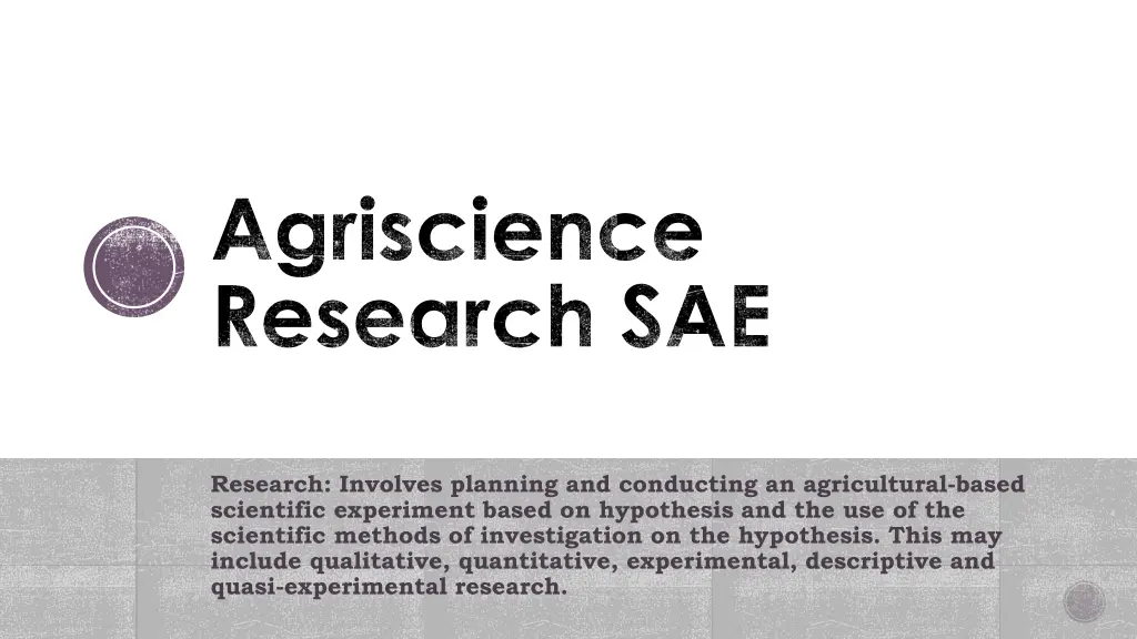 research involves planning and conducting