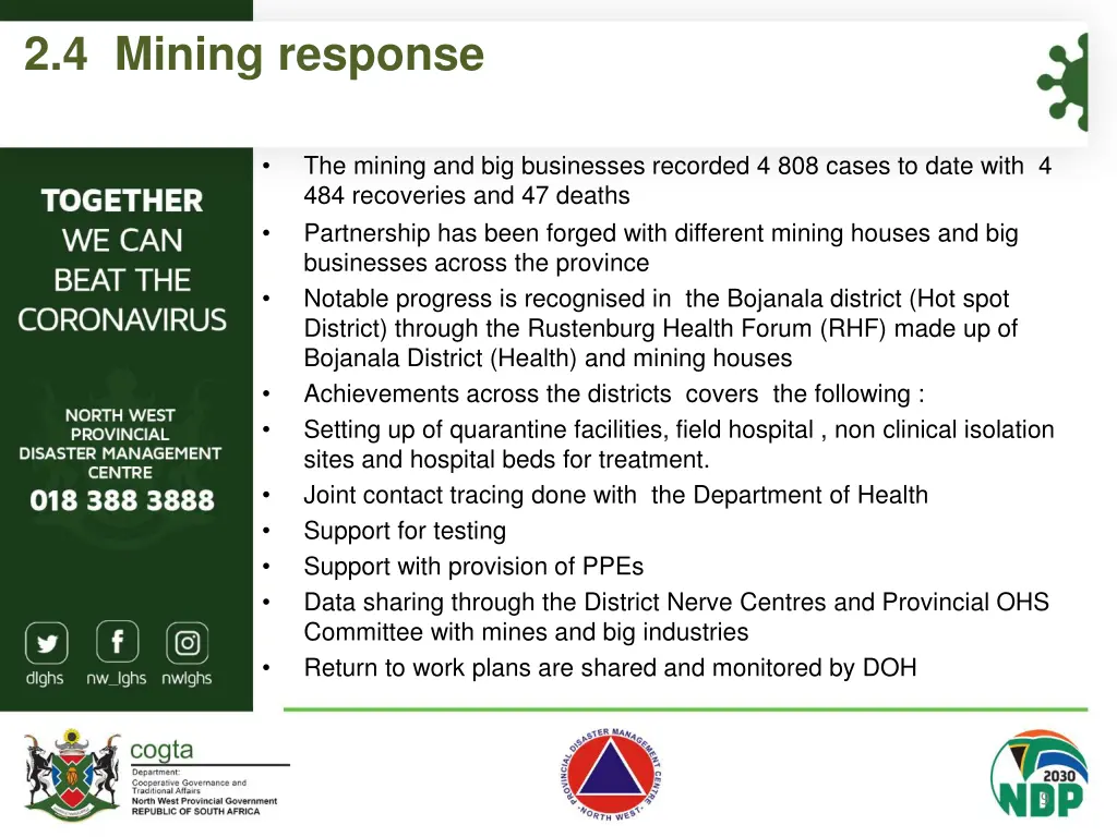 2 4 mining response