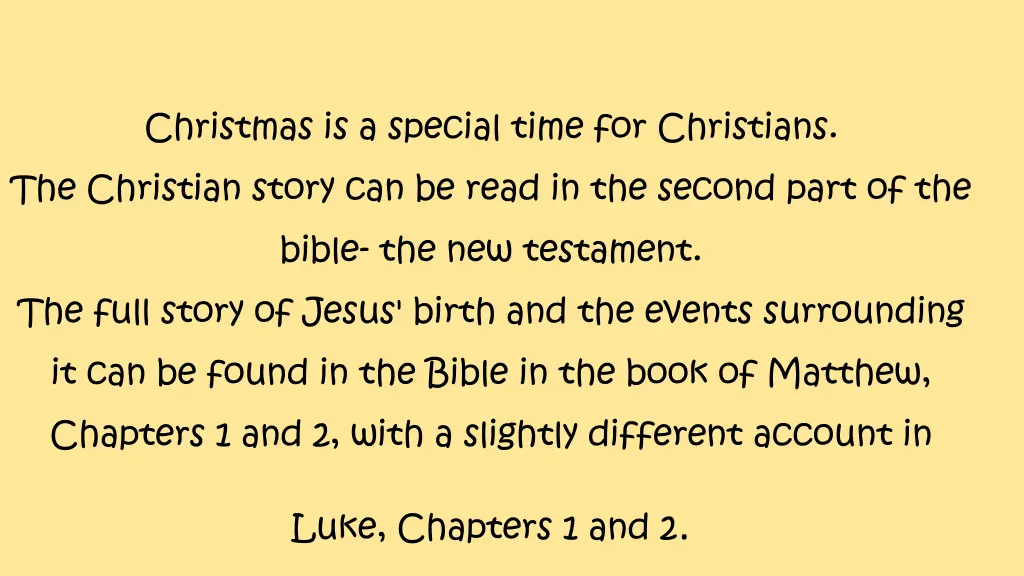 christmas is a special time for christians