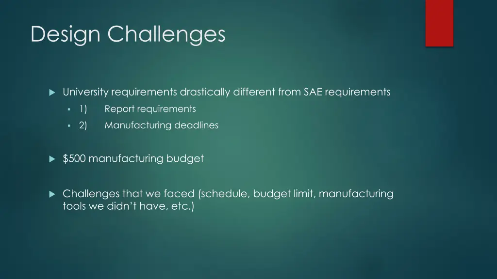 design challenges