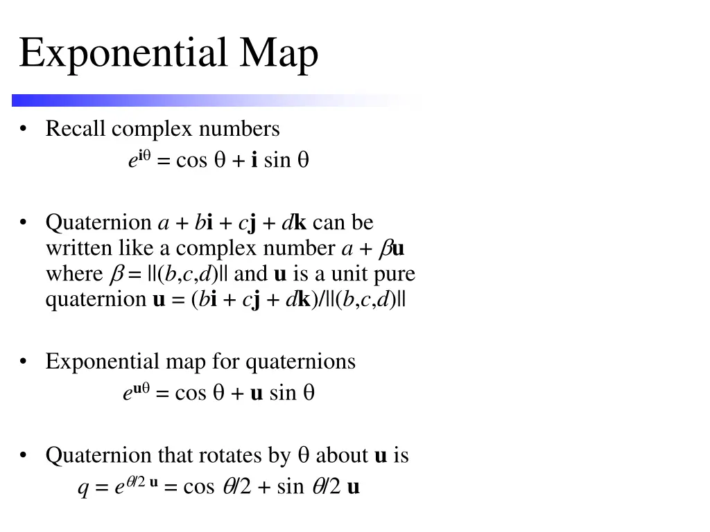 exponential map