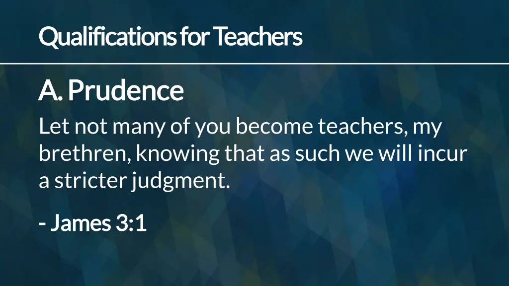 qualifications for teachers qualifications