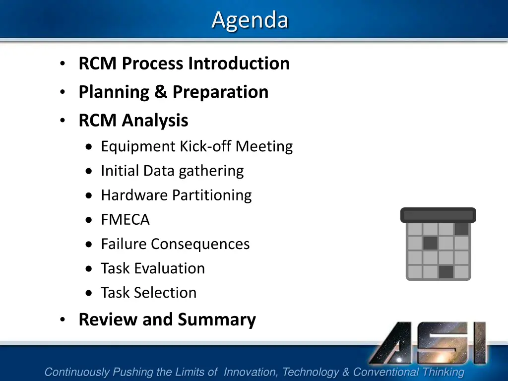 agenda