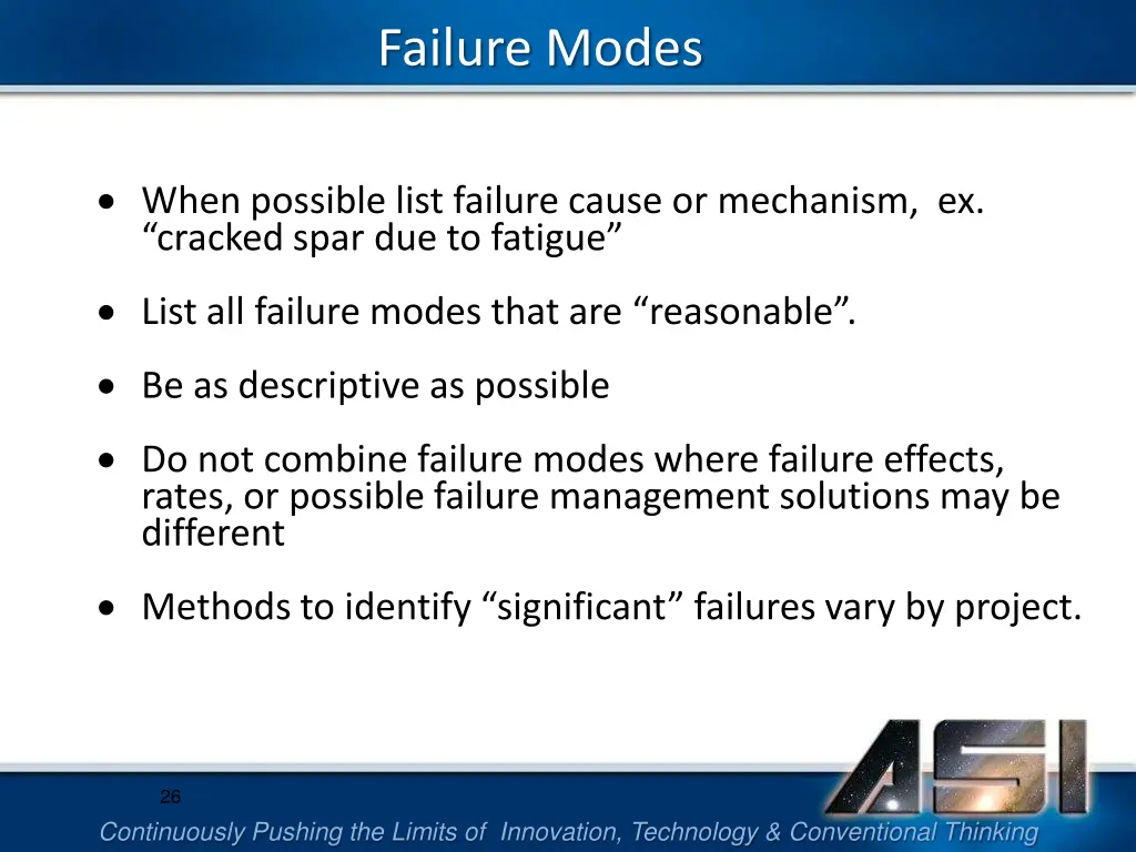 failure modes 1