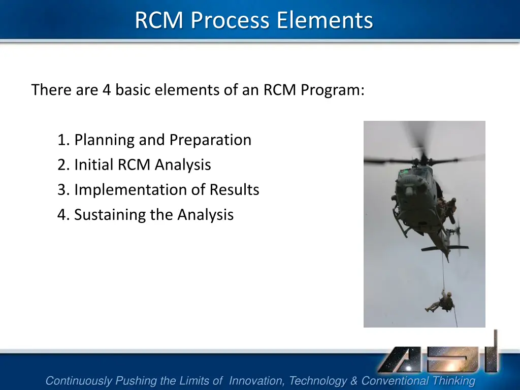 rcm process elements