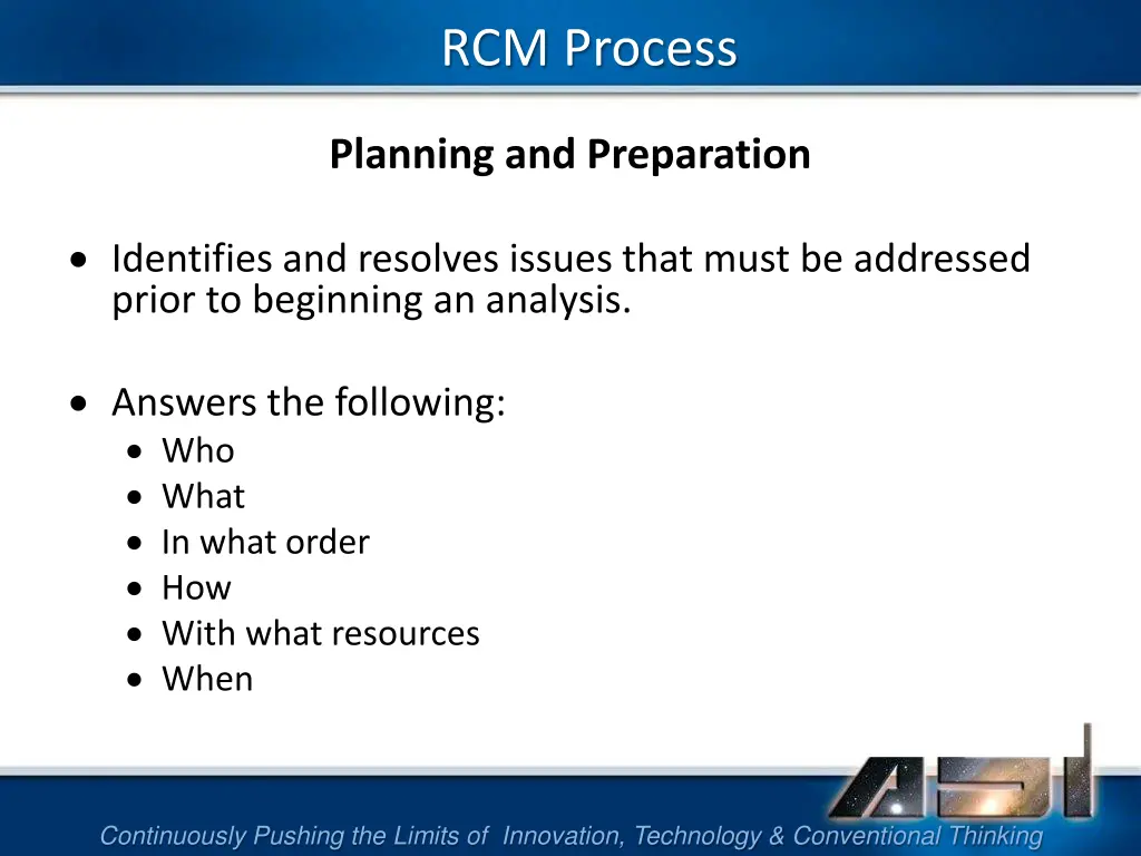 rcm process