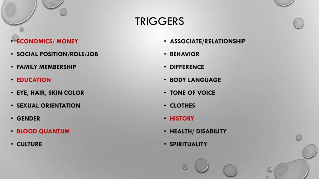 triggers