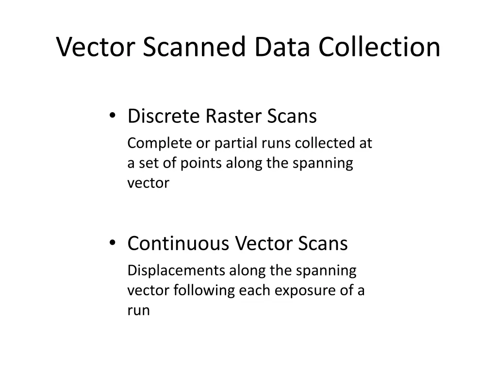 vector scanned data collection 3