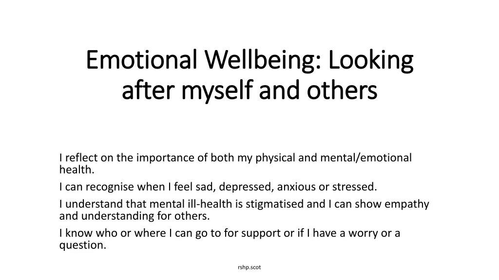 emotional emotional wellbeing looking wellbeing