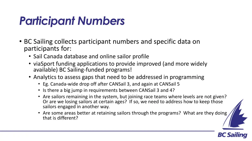 participant numbers