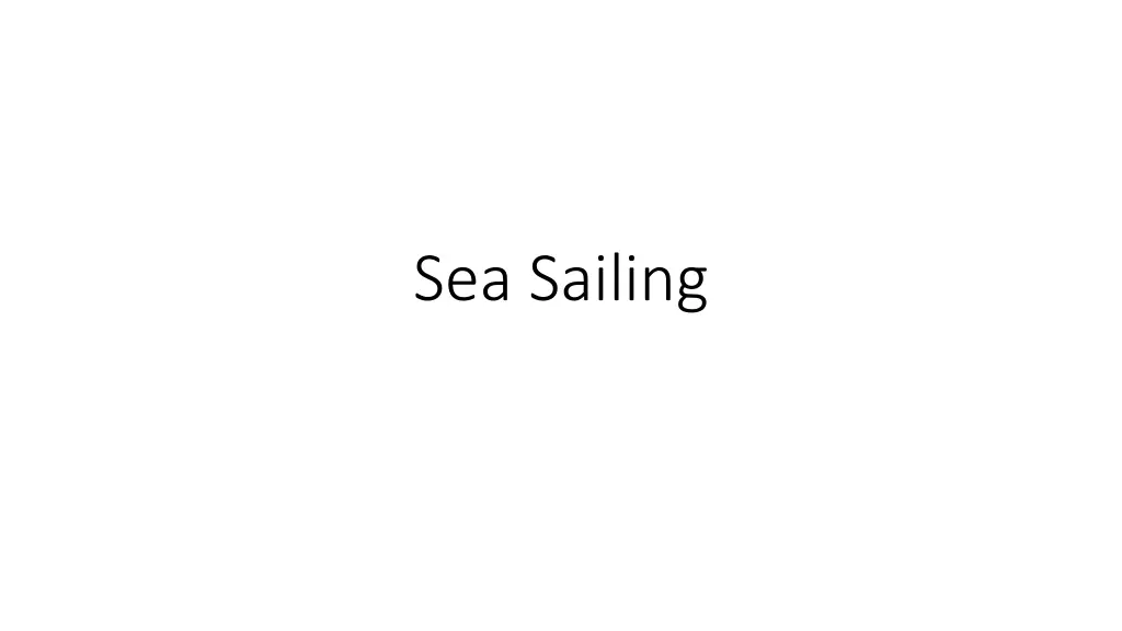 sea sailing