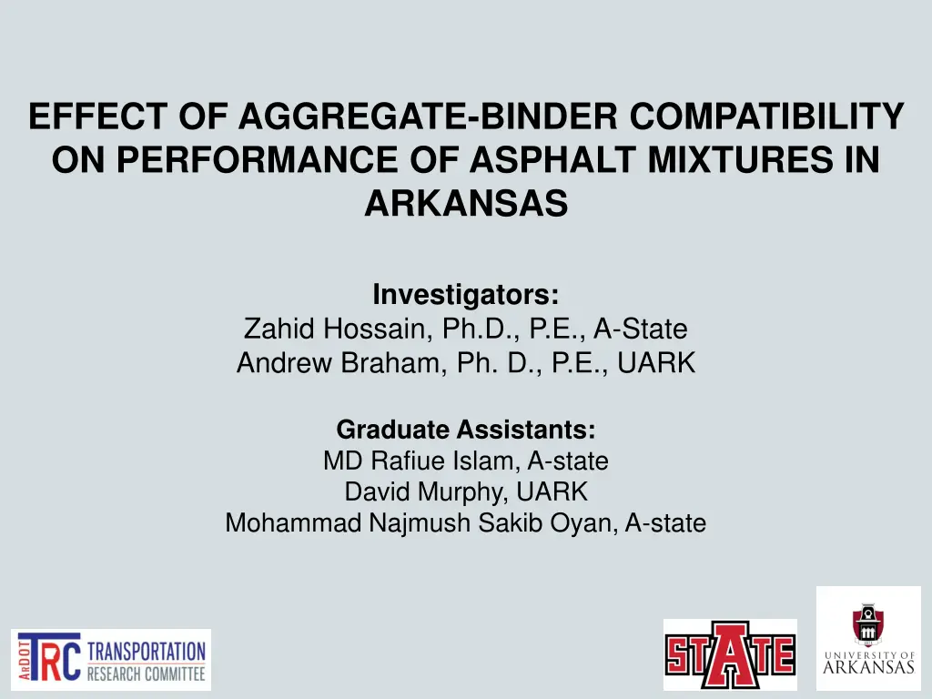 effect of aggregate binder compatibility