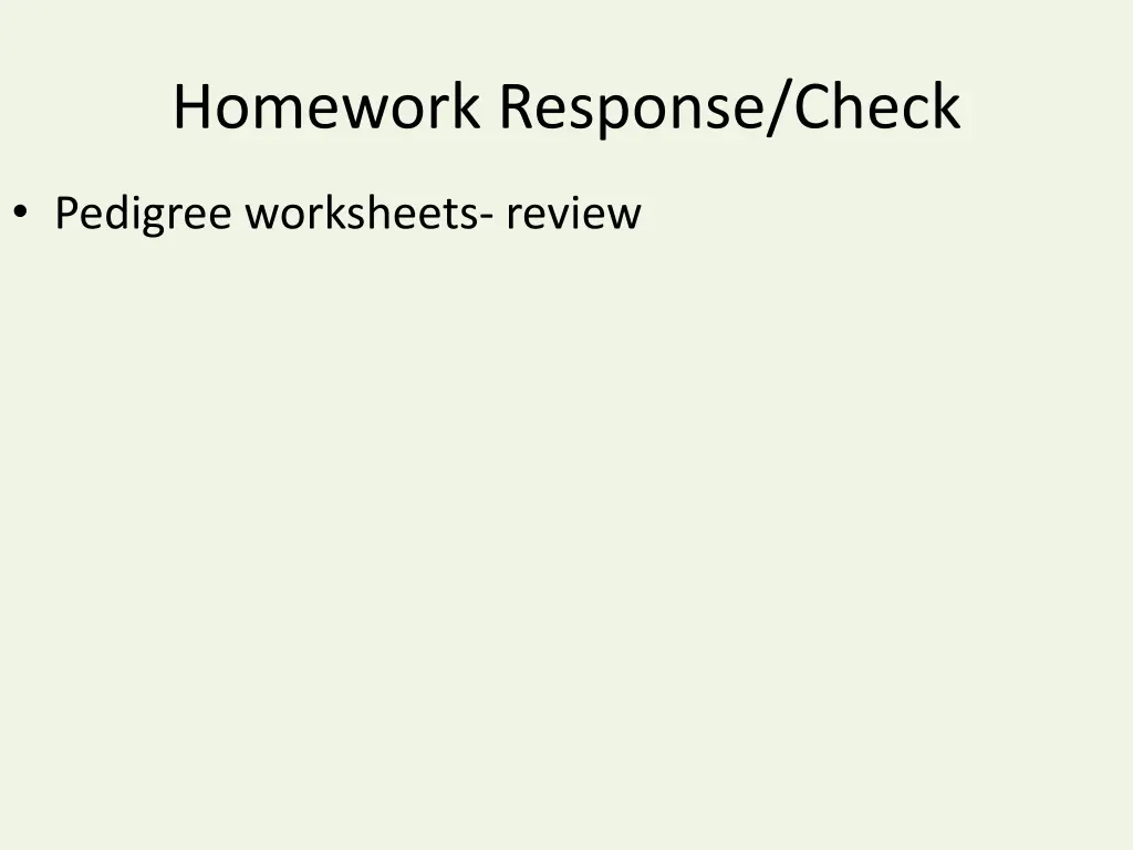 homework response check
