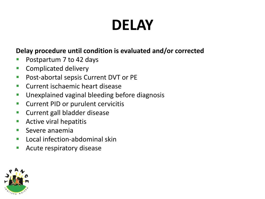 delay