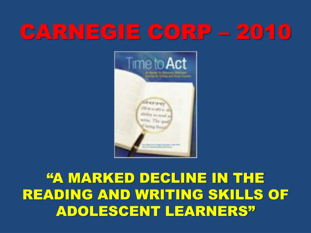carnegie corp 2010