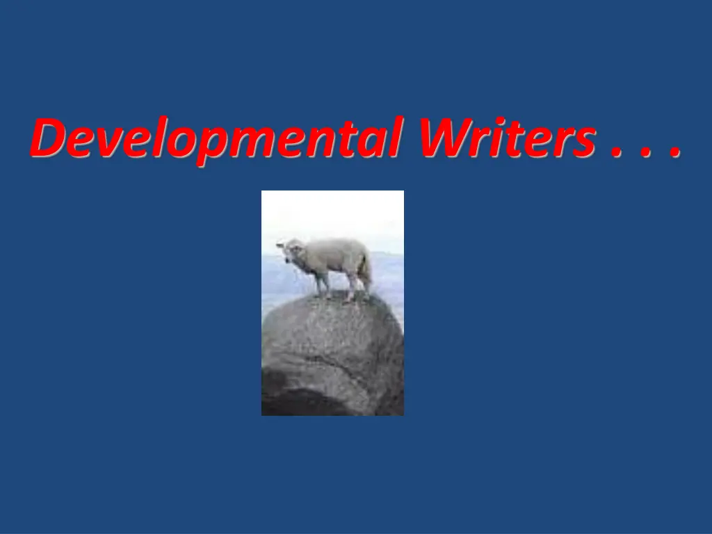 developmental writers