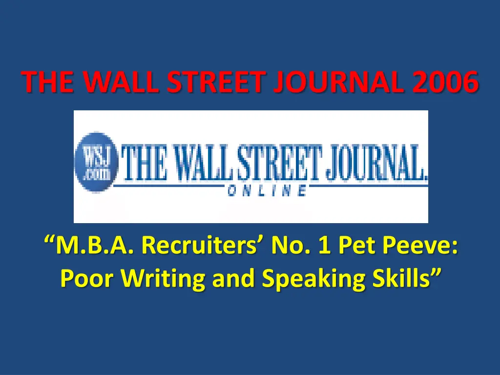 the wall street journal 2006