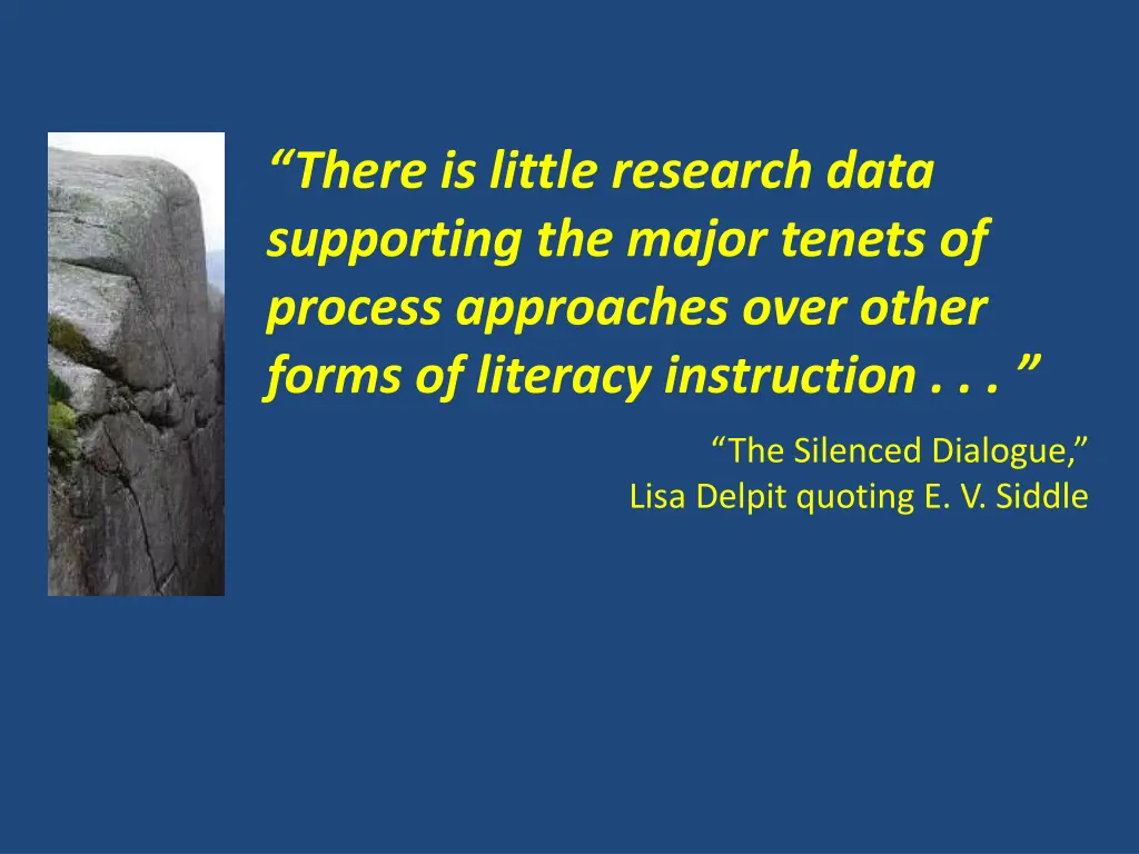 there is little research data supporting